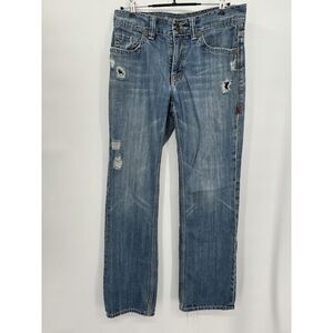 Archaic‎ Affliction Denim Jeans Men Blue Distress Y2K Grundge Size 32x34